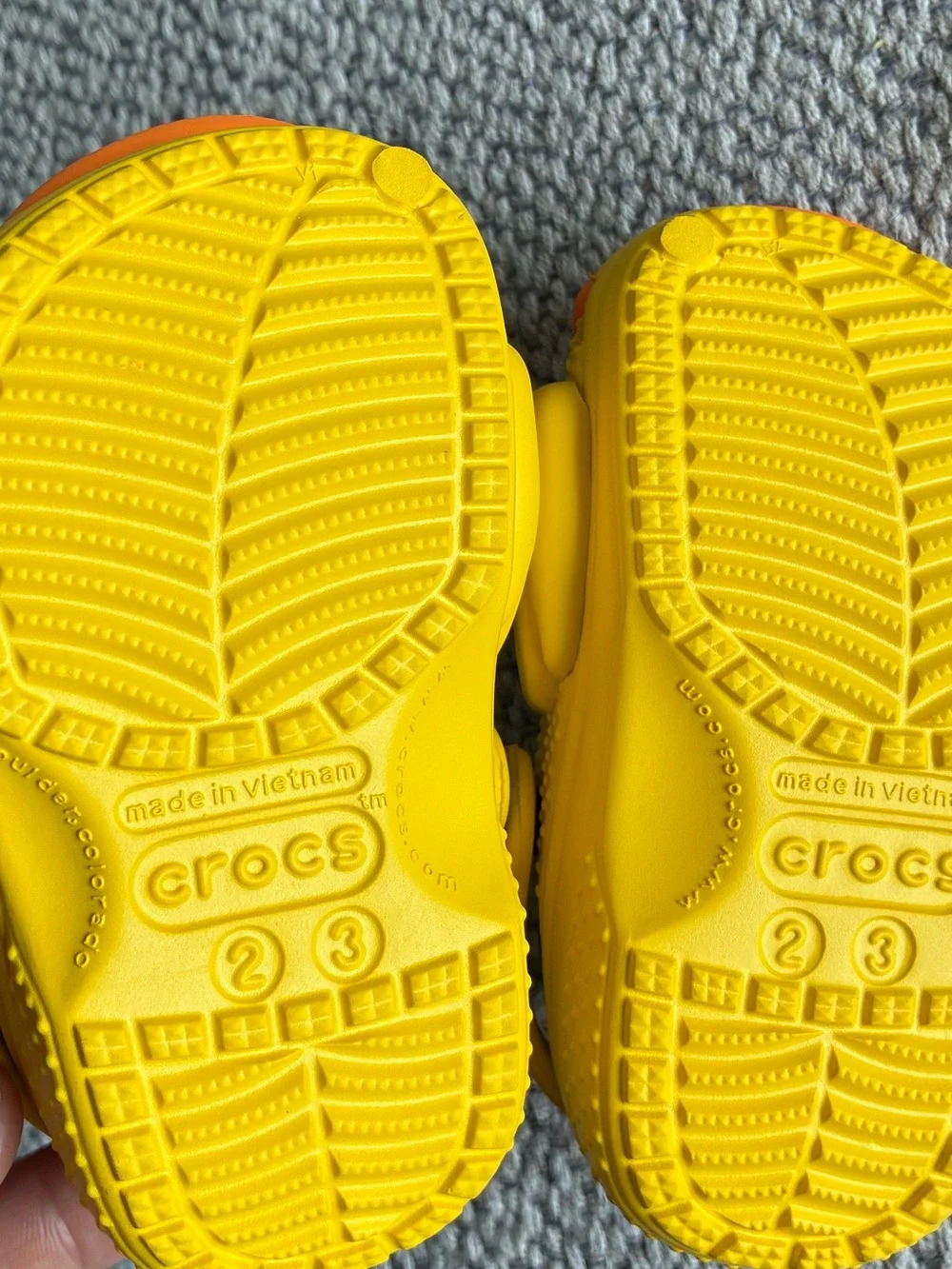 Crocs Littles LAM Rubber Ducky Clog C2/C3 Yellow 210025 Toddler